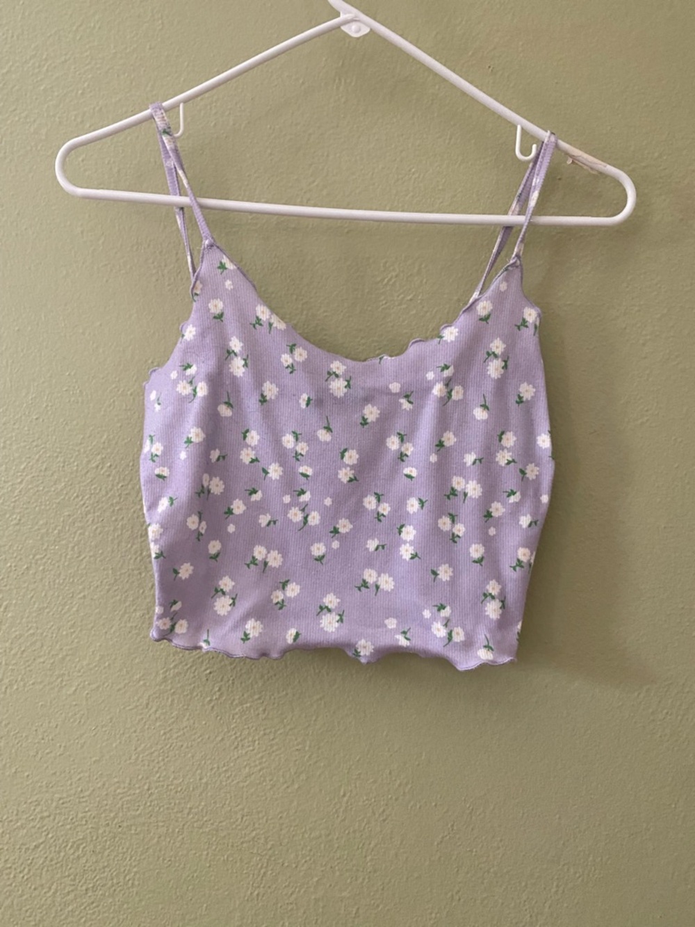S Floral Cropped Cami Tank Top - Women's